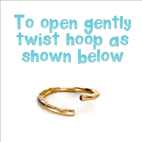 925 Sterling Silver Wire Wrapped Nose Septum Ring Helix Cartilage Hoop Earring - Picture 2 of 5